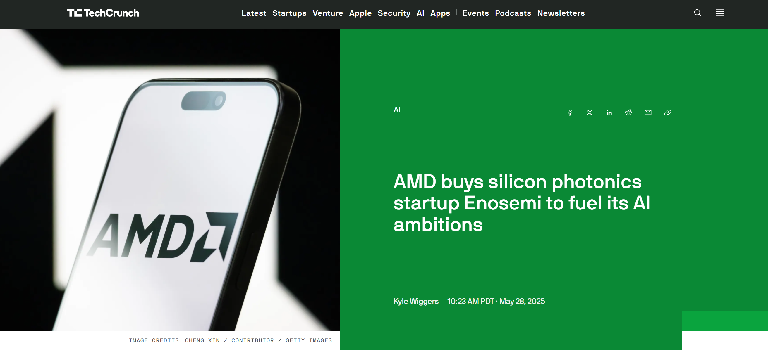 AMD Acquires Enosemi: Accelerating the Layout of Next-Gen AI Computing Tech